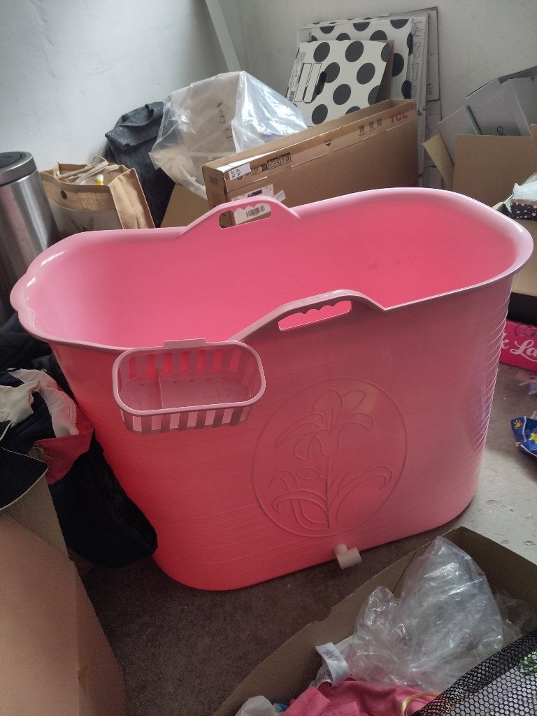 Zitbad roze, Ophalen, Overige typen, 50 tot 100 cm, Zo goed als nieuw