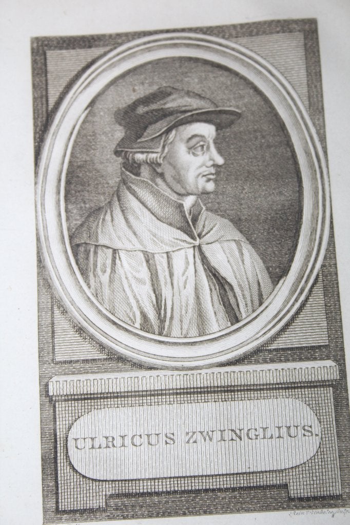 18e eeuws portret van Ulrich Zwingli, Ophalen of Verzenden