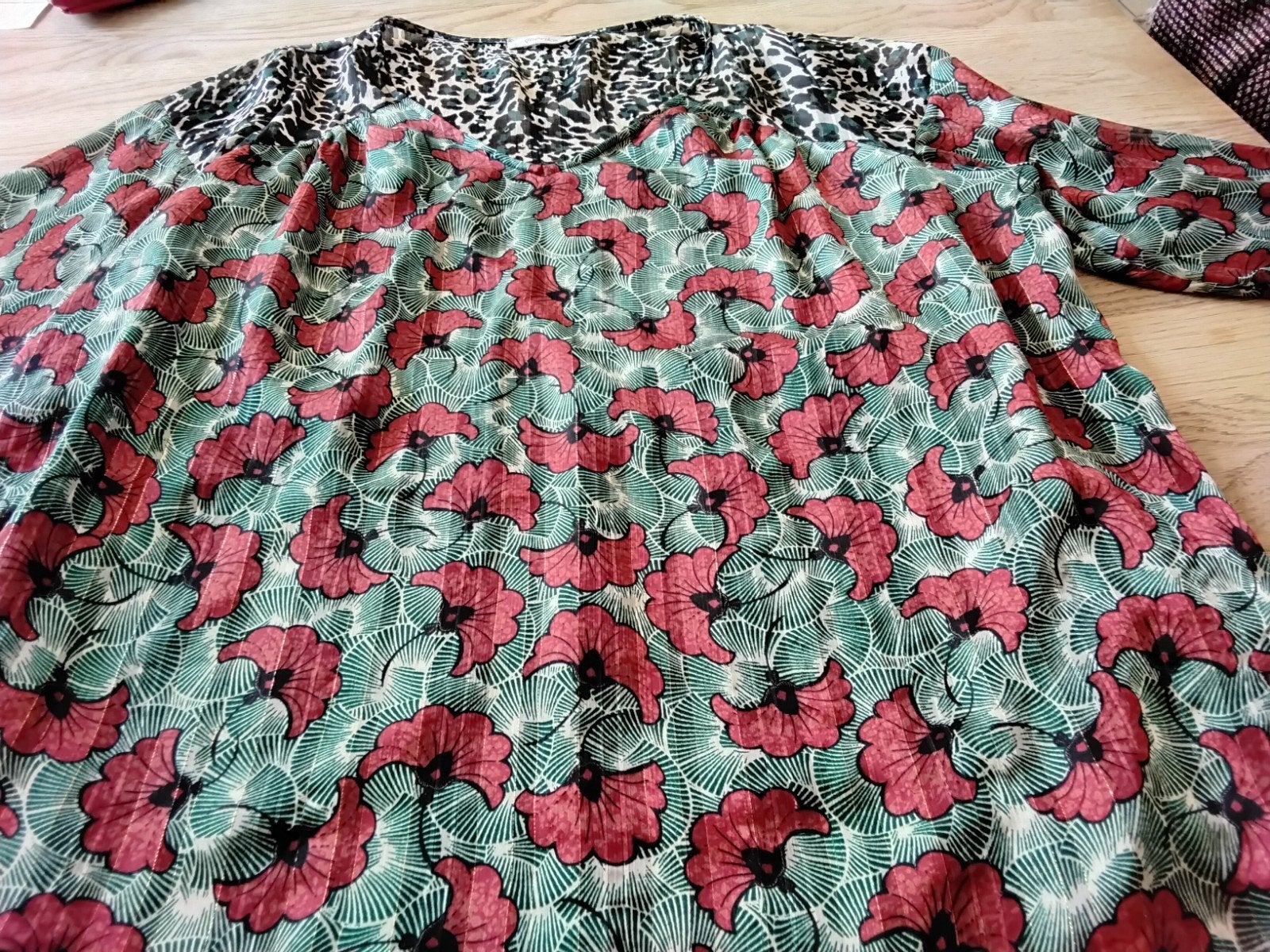 Paprika blouse, Ophalen of Verzenden, Gedragen, Maat 46/48 (XL) of groter
