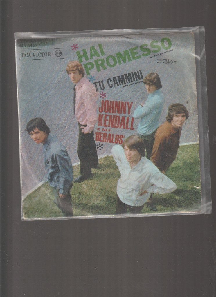 JOHNNY KENDALL  E GLI HERALDS  --  HAI  PROMESSO, 7 inch, Zo goed als nieuw, Rock en Metal, Fotohoes