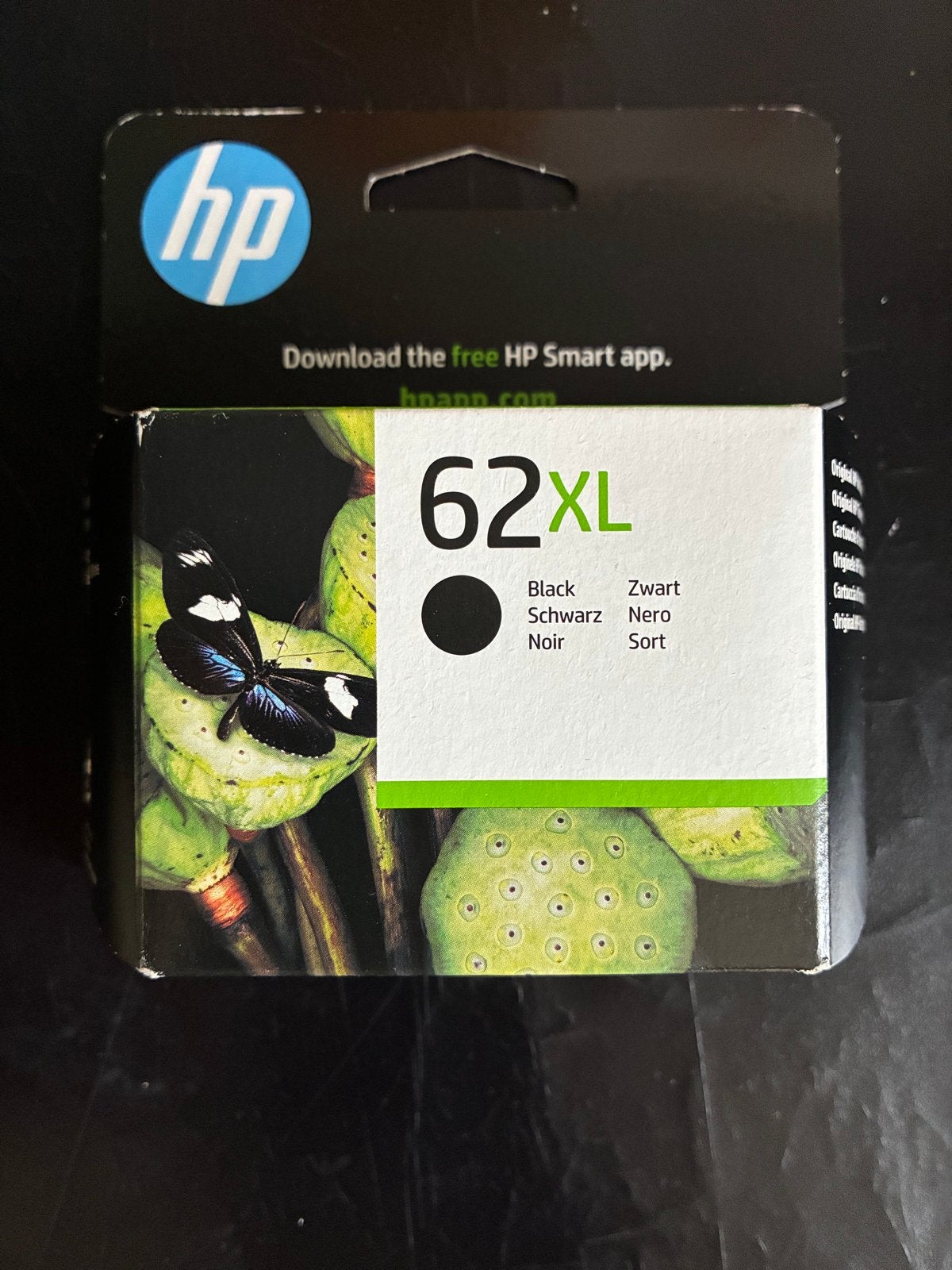 HP 62XL Zwarte Inktcartridge - Nieuw in verpakking, Ophalen of Verzenden, Nieuw, Cartridge