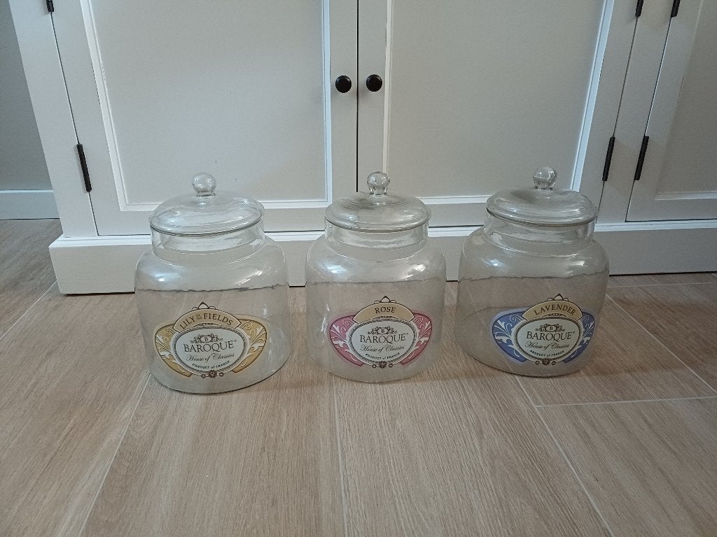3  zeer mooie Voorraadpotten Baroque House of Classics, Ophalen