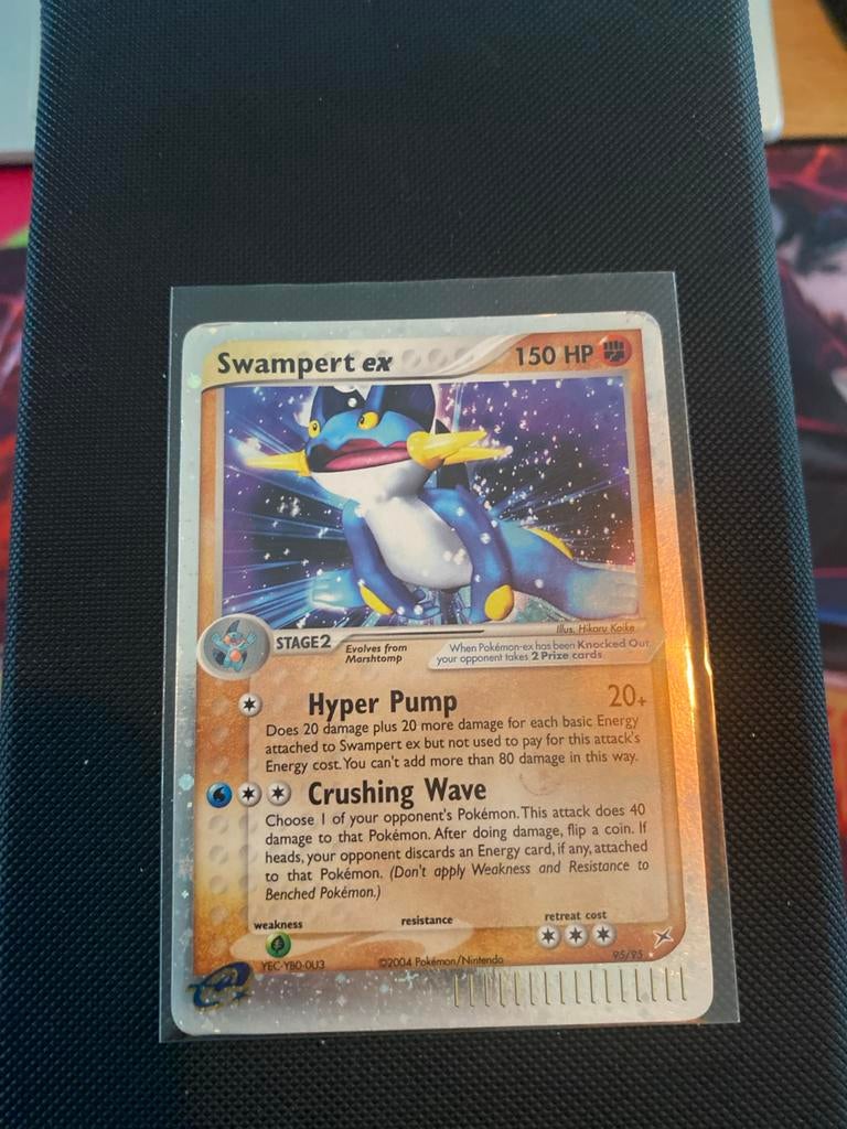 Swampert ex Pokémon Kaart - Holo Rare (2004), Ophalen of Verzenden, Gebruikt, Losse kaart, Foil