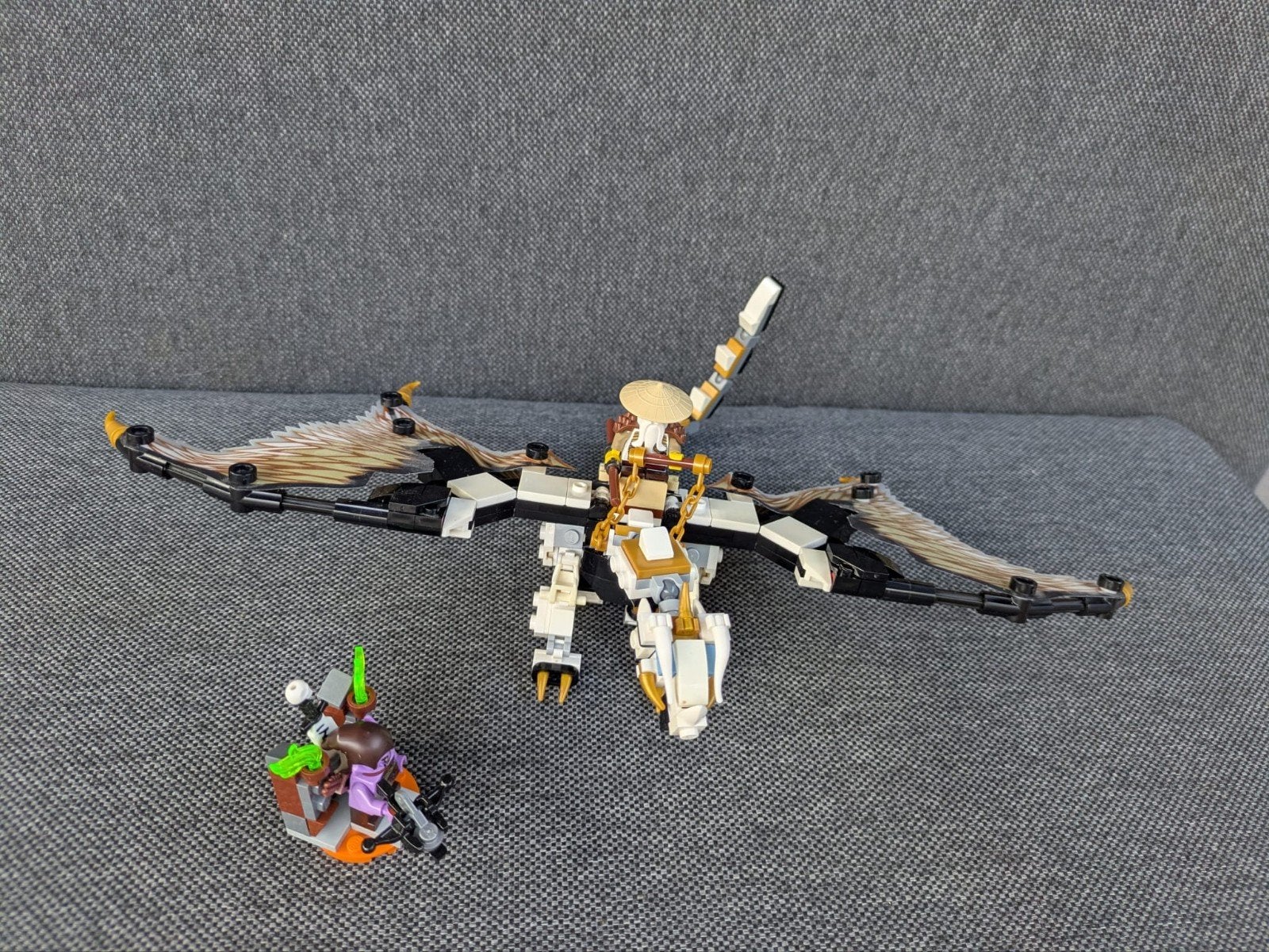 LEGO Ninjago Gouden Draak 71718 met minifiguren, Ophalen of Verzenden, Zo goed als nieuw
