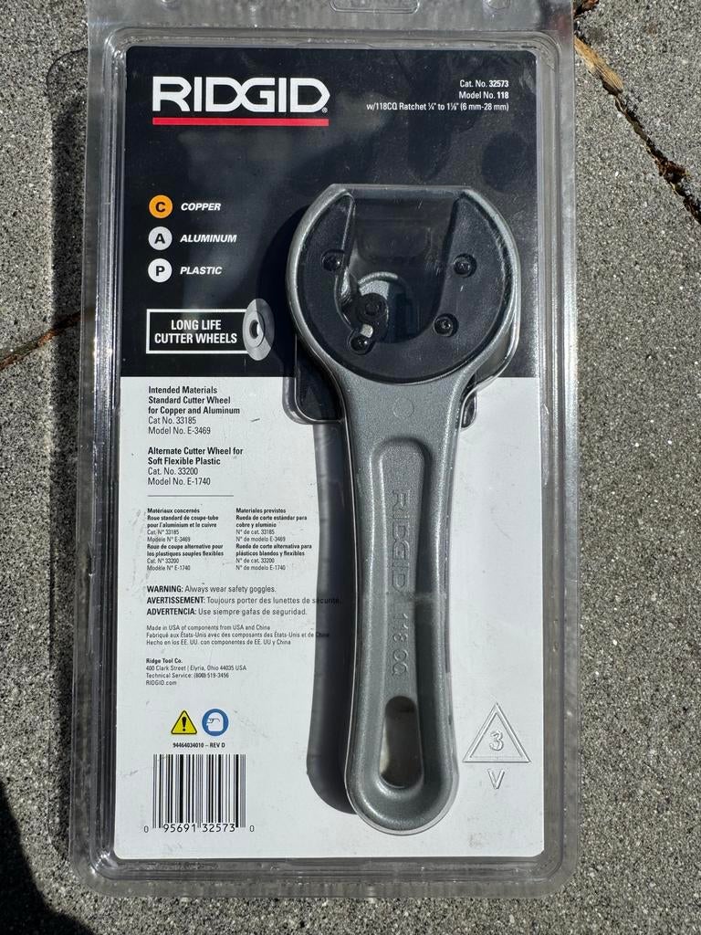 RIDGID 2-in-1 Automatische Pijpsnijder - Nieuw in Verpakking, Ophalen of Verzenden, Nieuw