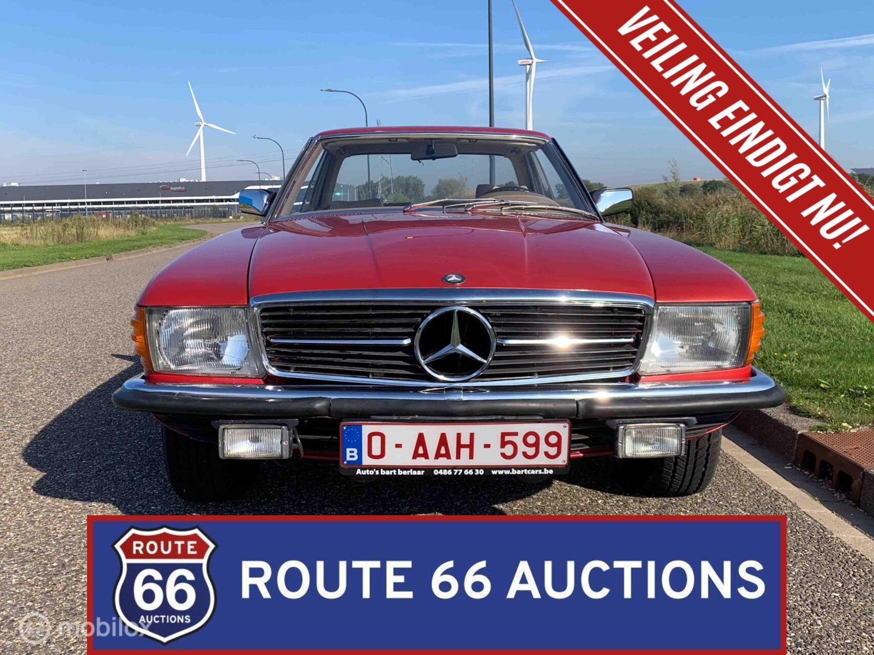 Mercedes-Benz 280 SLC | 1976 | Route 66 Auctions, Auto's, Overige carrosserieën, Zwart, Mercedes-Benz, Bedrijf