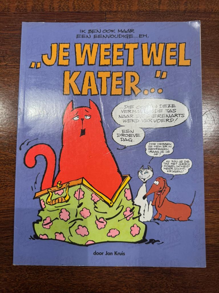 Jan Kruis – “Je weet wel… Kater” | Jan, Jans en de Kinderen, Eén stripboek, Ophalen of Verzenden, Zo goed als nieuw