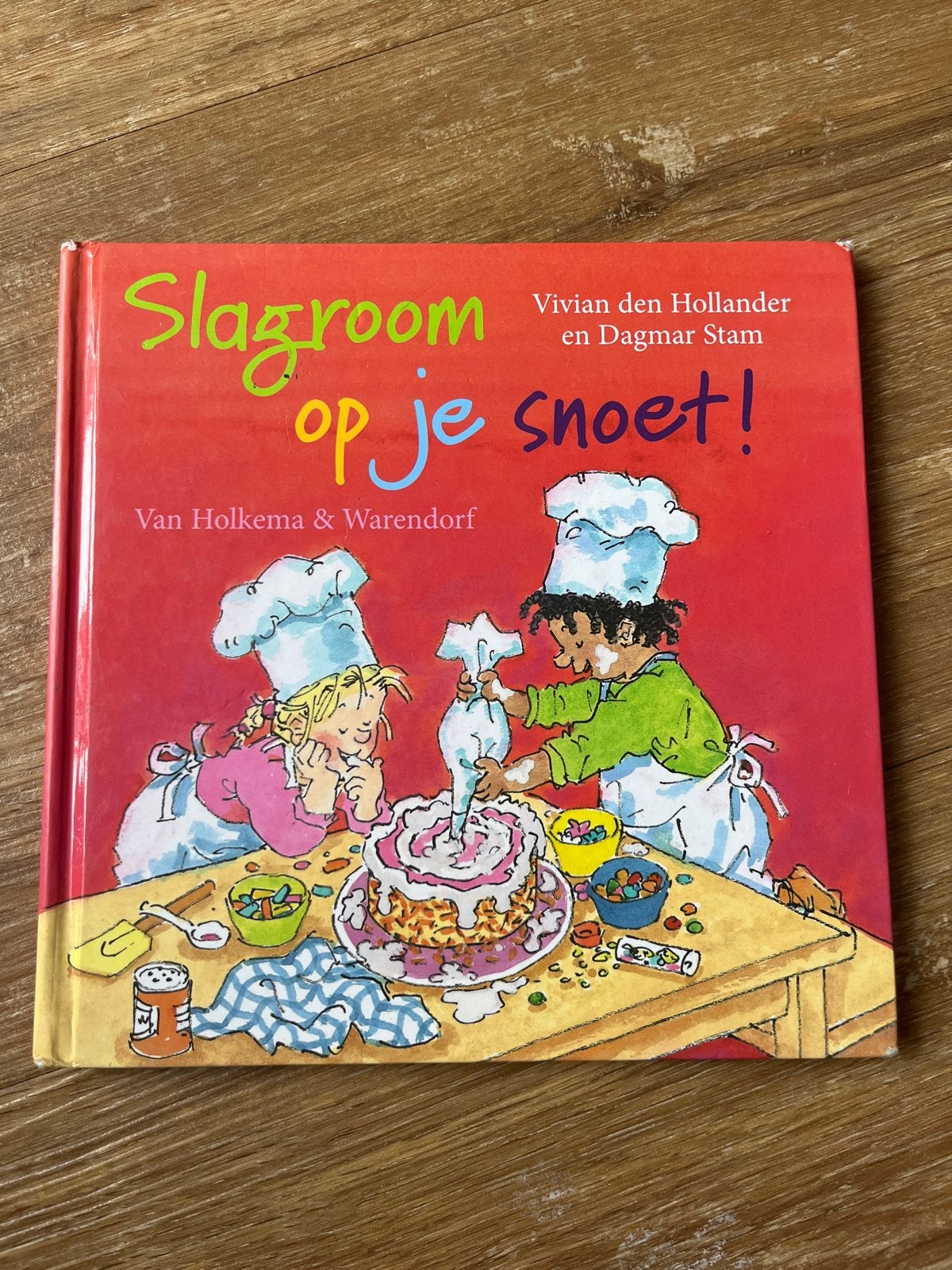 Slagroom op je snoet! - Kinderkookboek, Ophalen of Verzenden, Zo goed als nieuw, Nederland en België, Taart, Gebak en Desserts