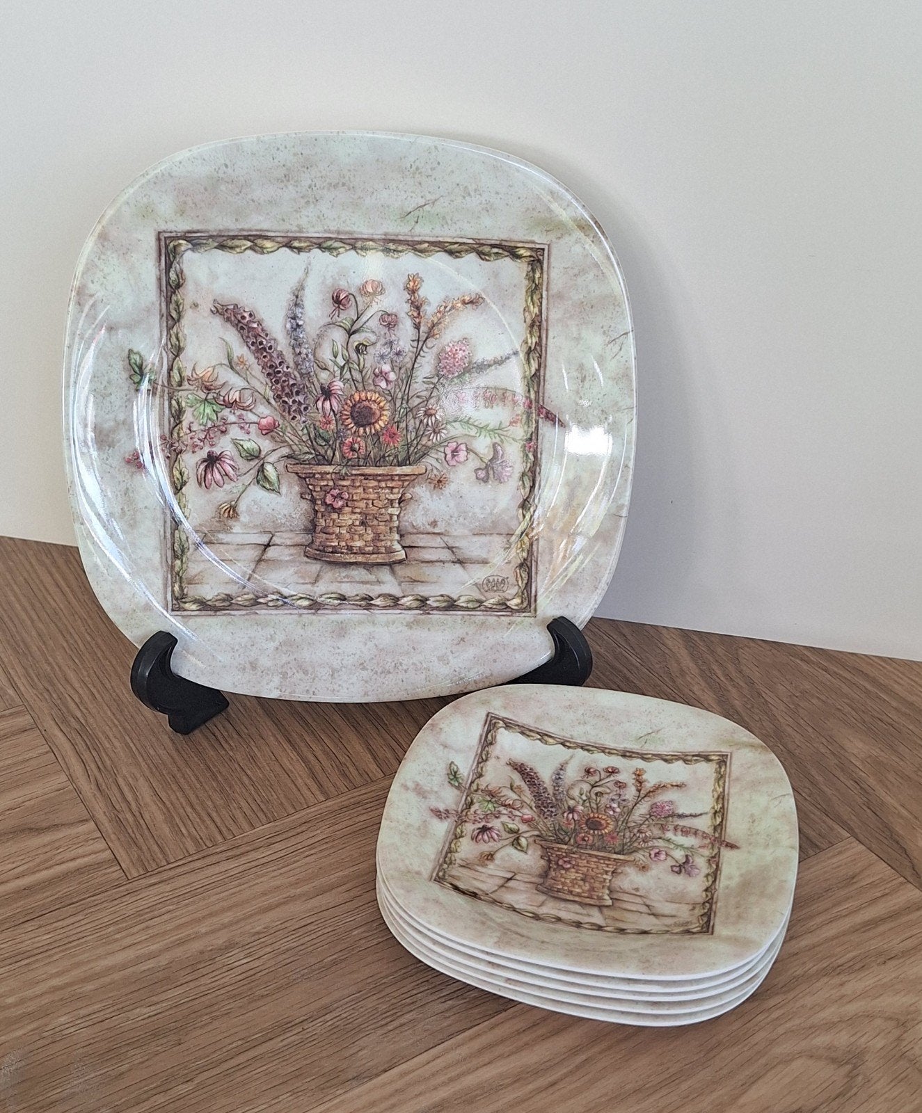 Vintage Keller-Charles Melamine Serviesset (Onbeschadigd!), Kunststof, Overige merken, Vintage, Ophalen of Verzenden
