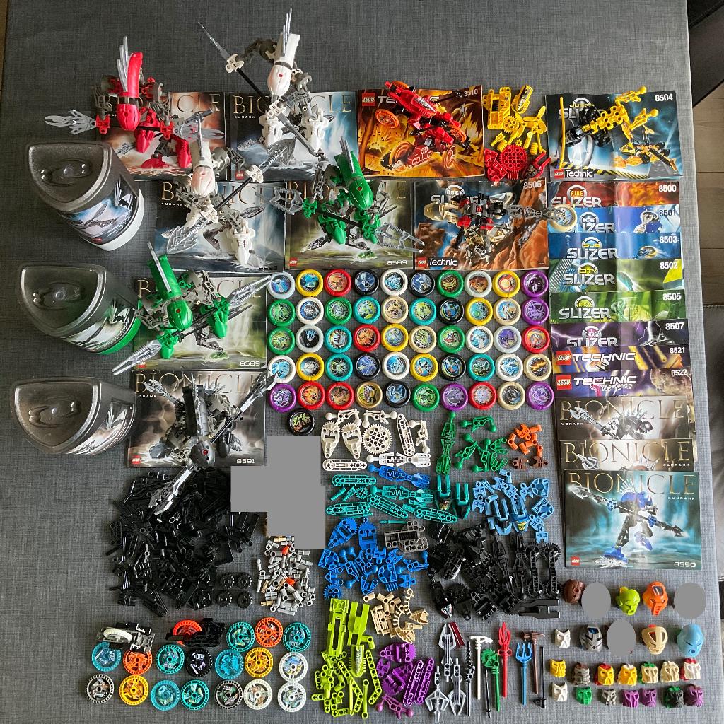Lego Bionicle Slizer Extra Boekjes +Onderdelen Deel Verkocht, Ophalen, Bionicle, Compleet, Lego