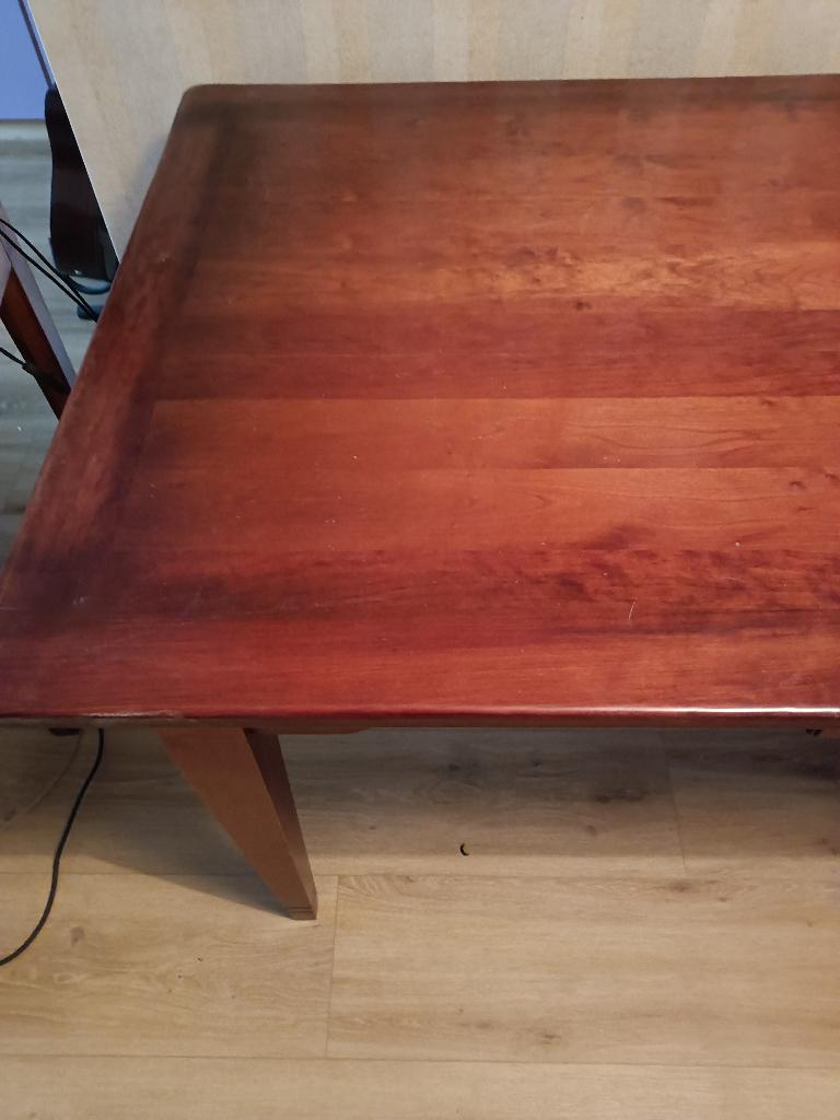 Eettafel kersenhout, Ophalen, Gebruikt, 50 tot 100 cm, 150 tot 200 cm