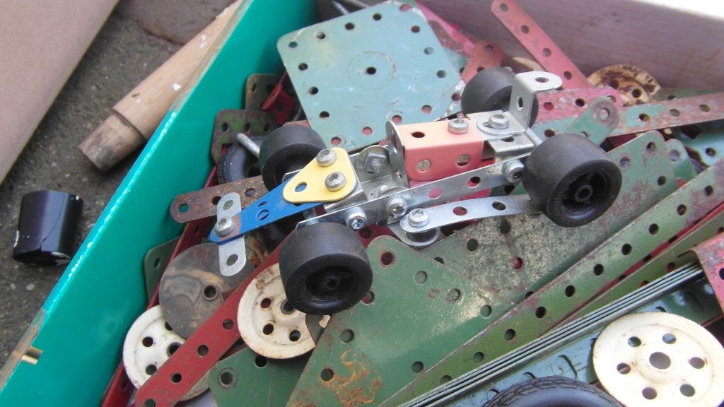 mecano doos vol koopje, Antiek en Kunst, Ophalen of Verzenden