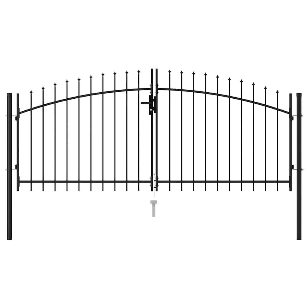 IJzeren tuinpoort hek poort draaihek 3x1,25 m GRATIS BEZORGD, Staal, Verzenden, 100 tot 150 cm, Nieuw