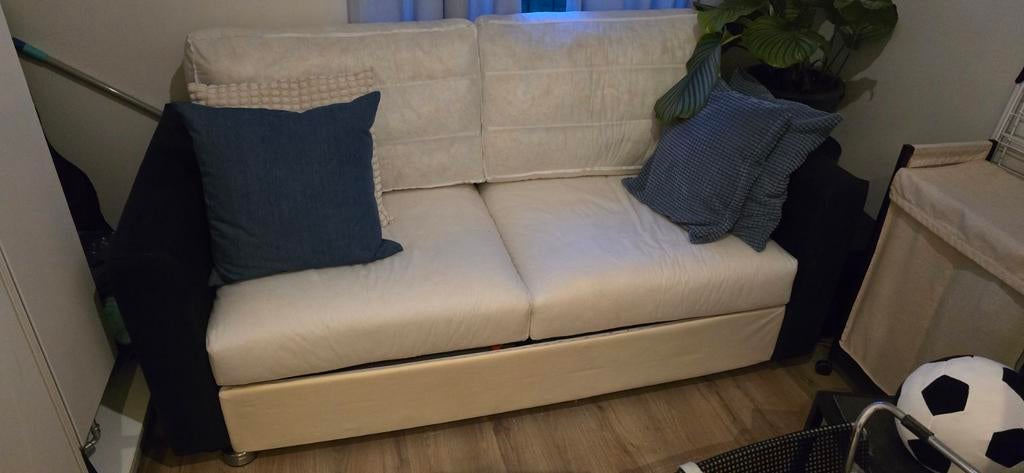 Slaapbank Ikea, Ophalen, Gebruikt, Crème, Tweepersoons