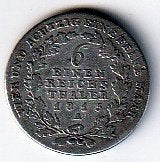 6  einen reichs  thaler  1815  A  Pruesen. km. 105, Ophalen of Verzenden, Duitsland, Losse munt, Zilver