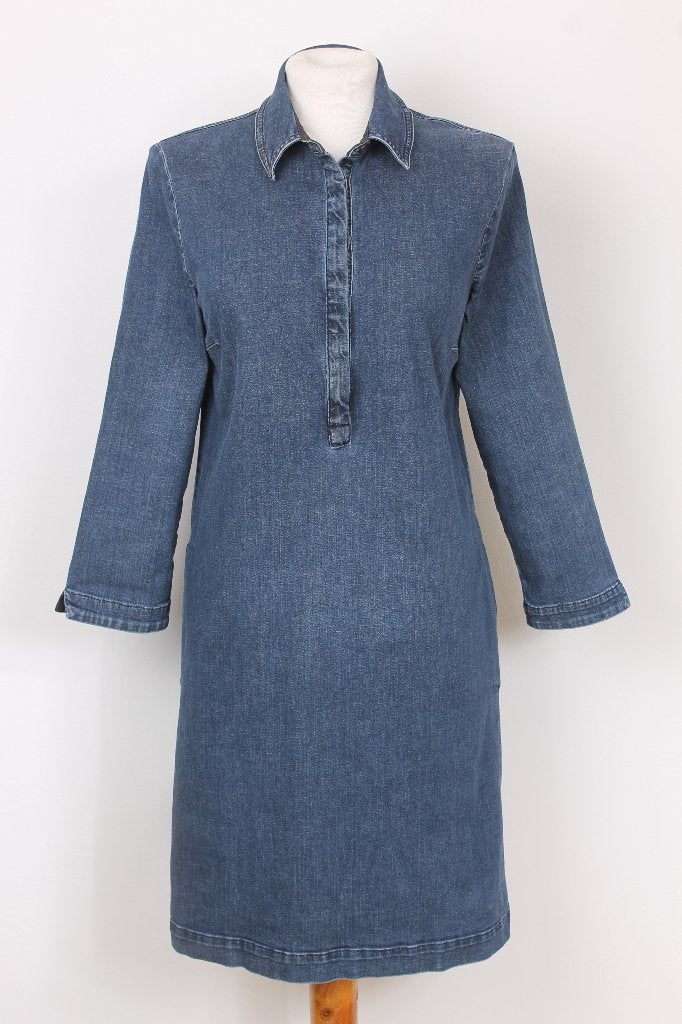 Herfst! Jeans jurk van Phase Eight maat 40, Maat 38/40 (M), Blauw, Ophalen of Verzenden, Zo goed als nieuw