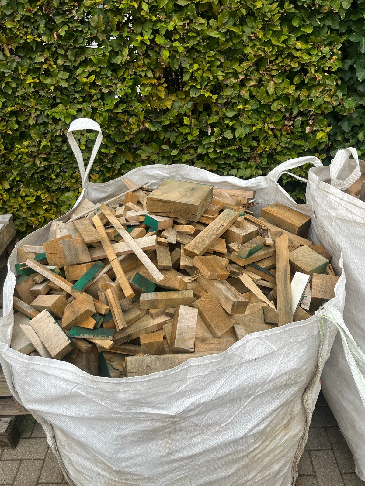 Brandhout: gedroogd hout in big bag., Minder dan 3 m³, Ophalen, Eikenhout, Blokken