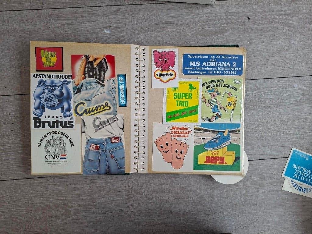 vintage sticker verzameling, Verzamelen, Ophalen of Verzenden, Gebruikt, Overige typen