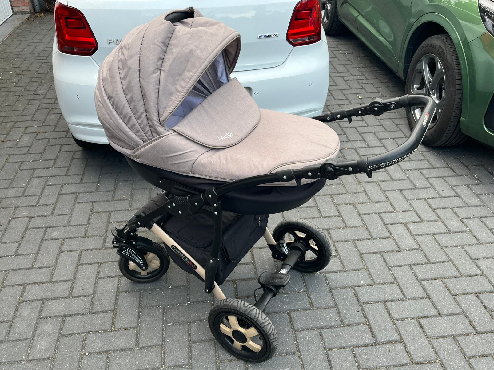 Camarelo Sevilla kinderwagen - Goede staat, Kinderen en Baby's, Kinderwagens en Combinaties, Gebruikt, Met reiswieg, Ophalen, Kinderwagen