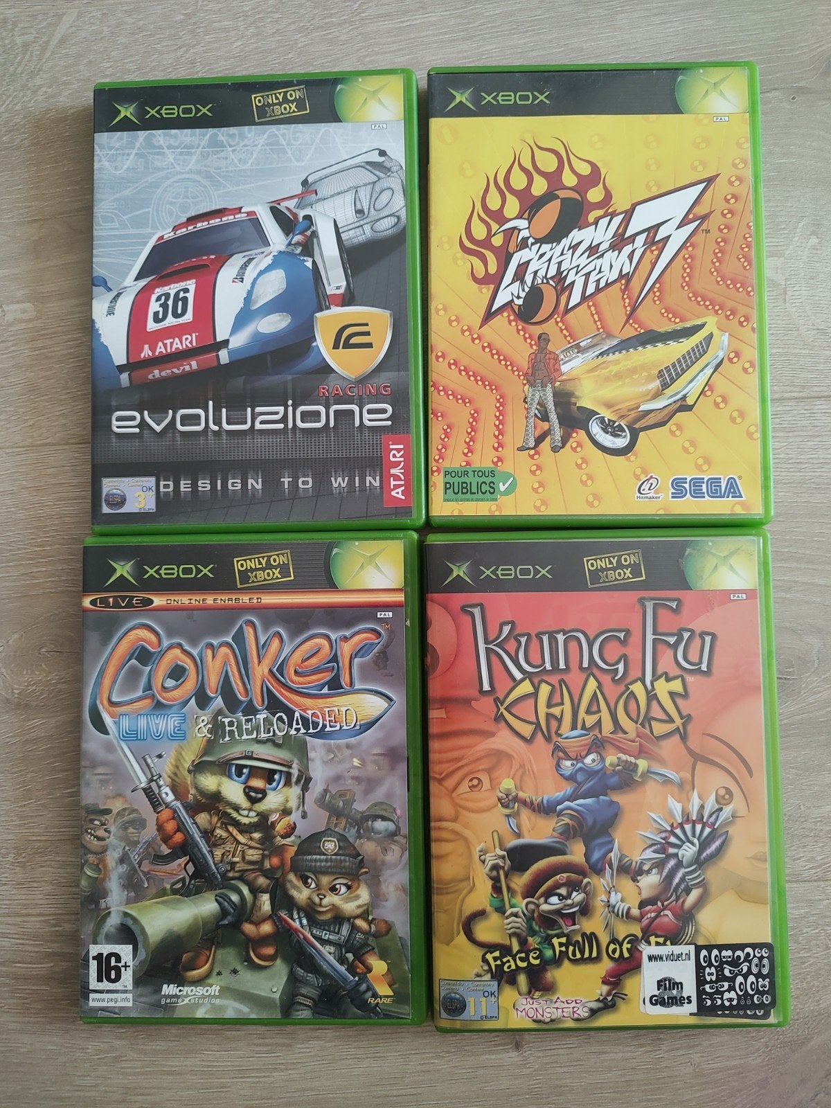 Xbox original games conker, crazy taxi, kung fu, 1 speler, Ophalen of Verzenden, Gebruikt, Vanaf 12 jaar