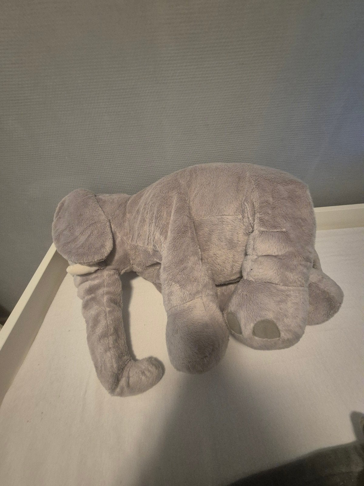 Grote zachte olifant knuffel - Ideaal als kussen, Ophalen, Grijs, Zo goed als nieuw, Middelgroot (20 tot 80 cm)