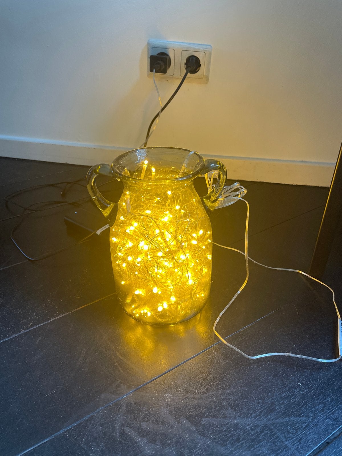 HEMA LED-lichtslinger (200 lampjes) - vase sold seperately, Gebruikt, Meerkleurig, Ophalen of Verzenden, Klassiek