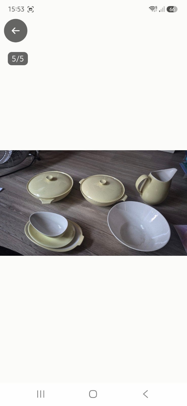 Petrus Regout Servies Maastricht - Vintage Geel, Antiek en Kunst, Ophalen