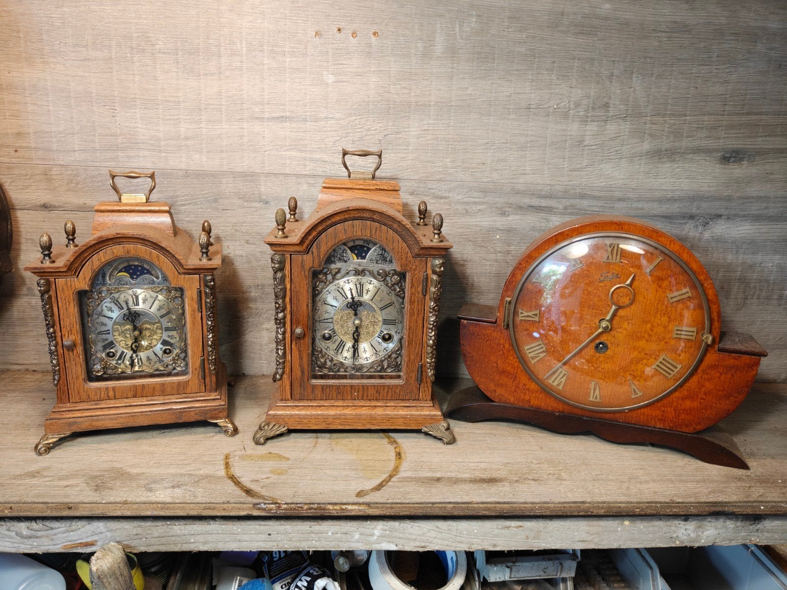 Lot van 3 klokken, Warmink en Tufa, Antiek en Kunst, Antiek | Klokken, Ophalen
