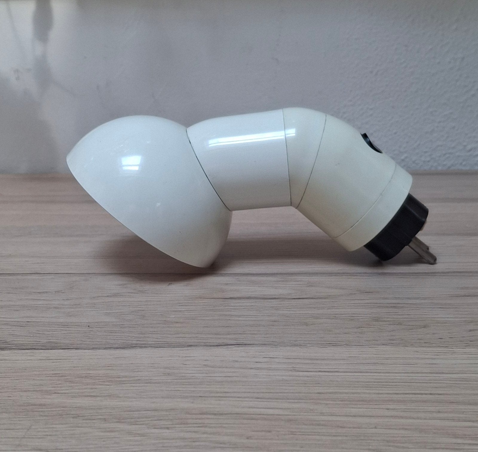 Witte vintage Bendt Hansen Robot plug in spot., Ophalen of Verzenden