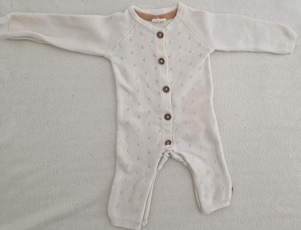 Hema geboortepakje maat 50 baby kleding creme beige boxpakje, Kinderen en Baby's, Babykleding | Maat 50, Zo goed als nieuw, Hema