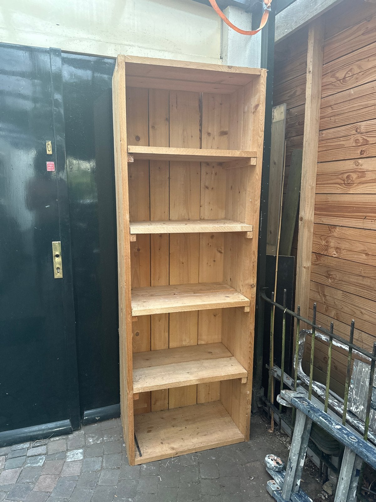 Houten boekenkast met planken 70 cm breed en 40 diep, Ophalen, Met plank(en), Gebruikt, 200 cm of meer