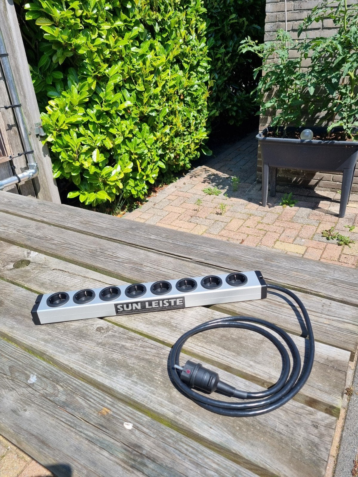 Sunleiste Sun Leiste 8-voudige contactdoos stekkerblok zgan, Ophalen of Verzenden, Zo goed als nieuw, 2 tot 5 meter, Overige kabels