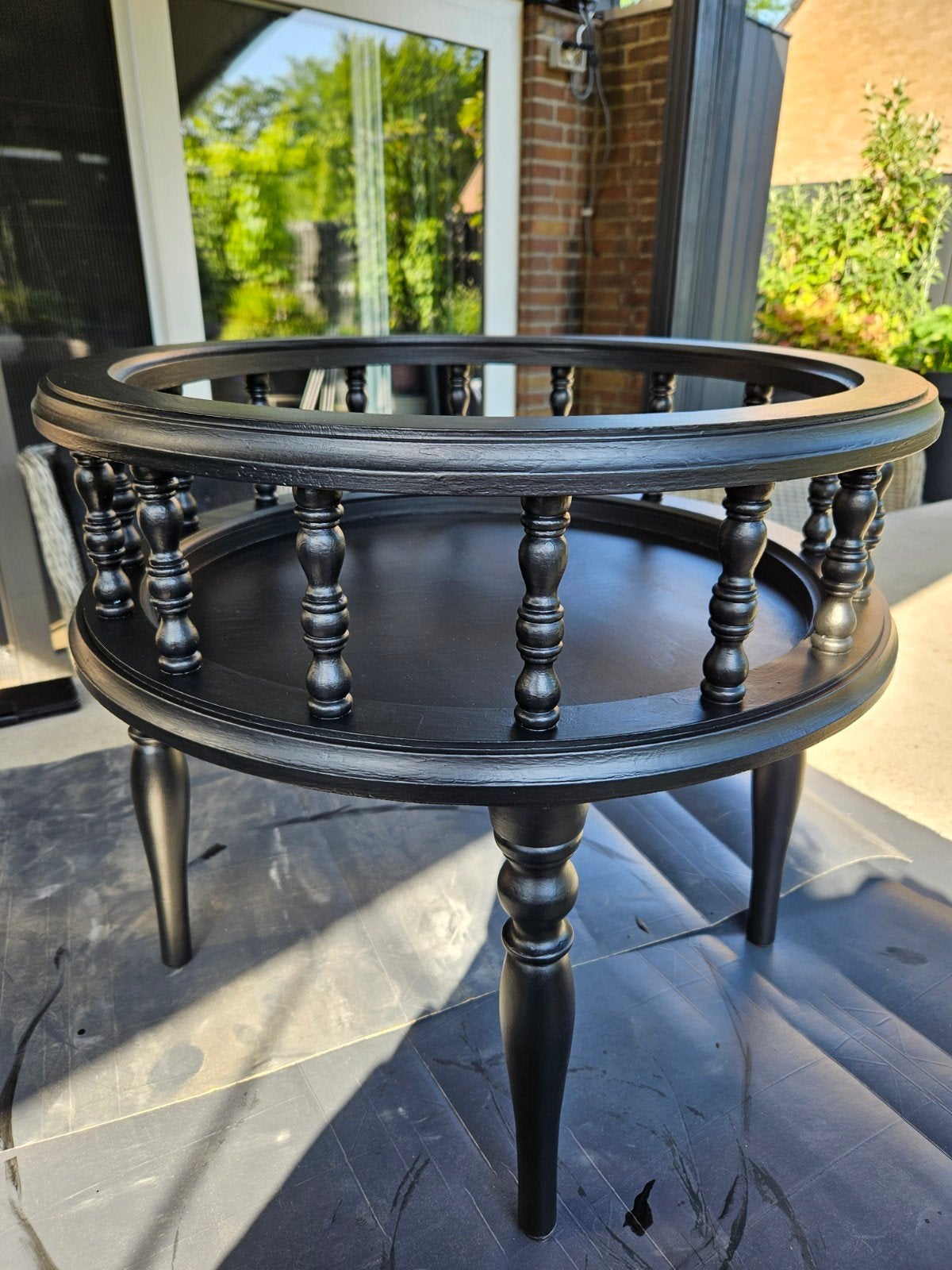 Plantentafel Vintage Gallery Top Plant Pot Lounge Bar zwart, Ophalen