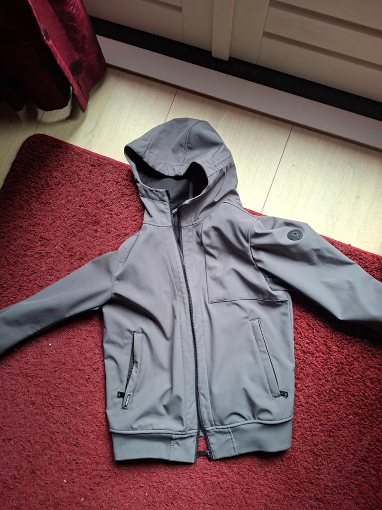 Aireforce Stoere grijze jas maat 14 jaar, Ophalen, Gebruikt, Jongen, Jas