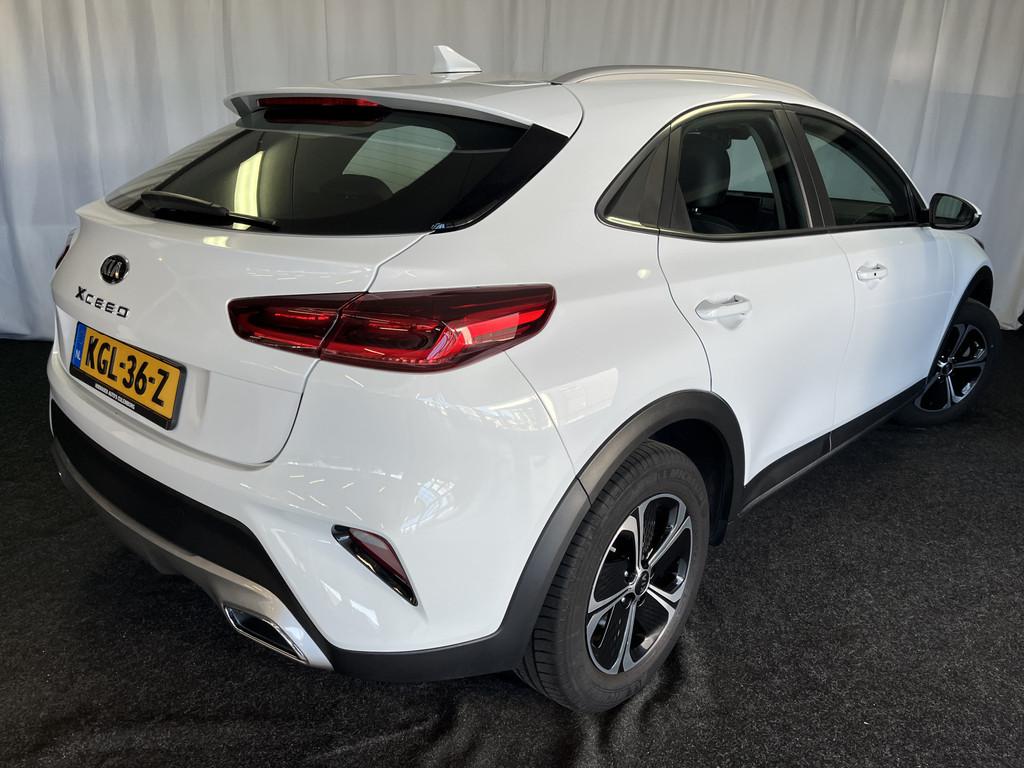 Kia Xceed 1.6 GDi PHEV DynamicPlusLine ECC/CAMERA/APPLE/STOE, XCeed, Gebruikt, Met garantie (alle), Leder en Stof