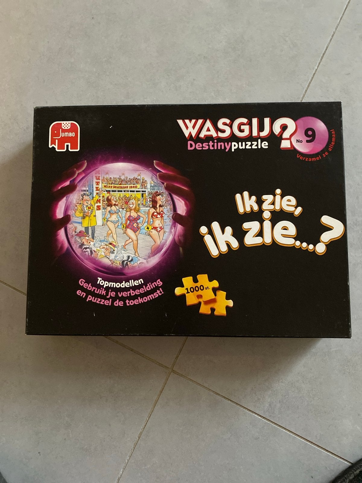 Wasgij Destiny 9: Ik zie, ik zie...? - 1000 stukjes, Een of twee spelers, Ophalen of Verzenden, Gebruikt