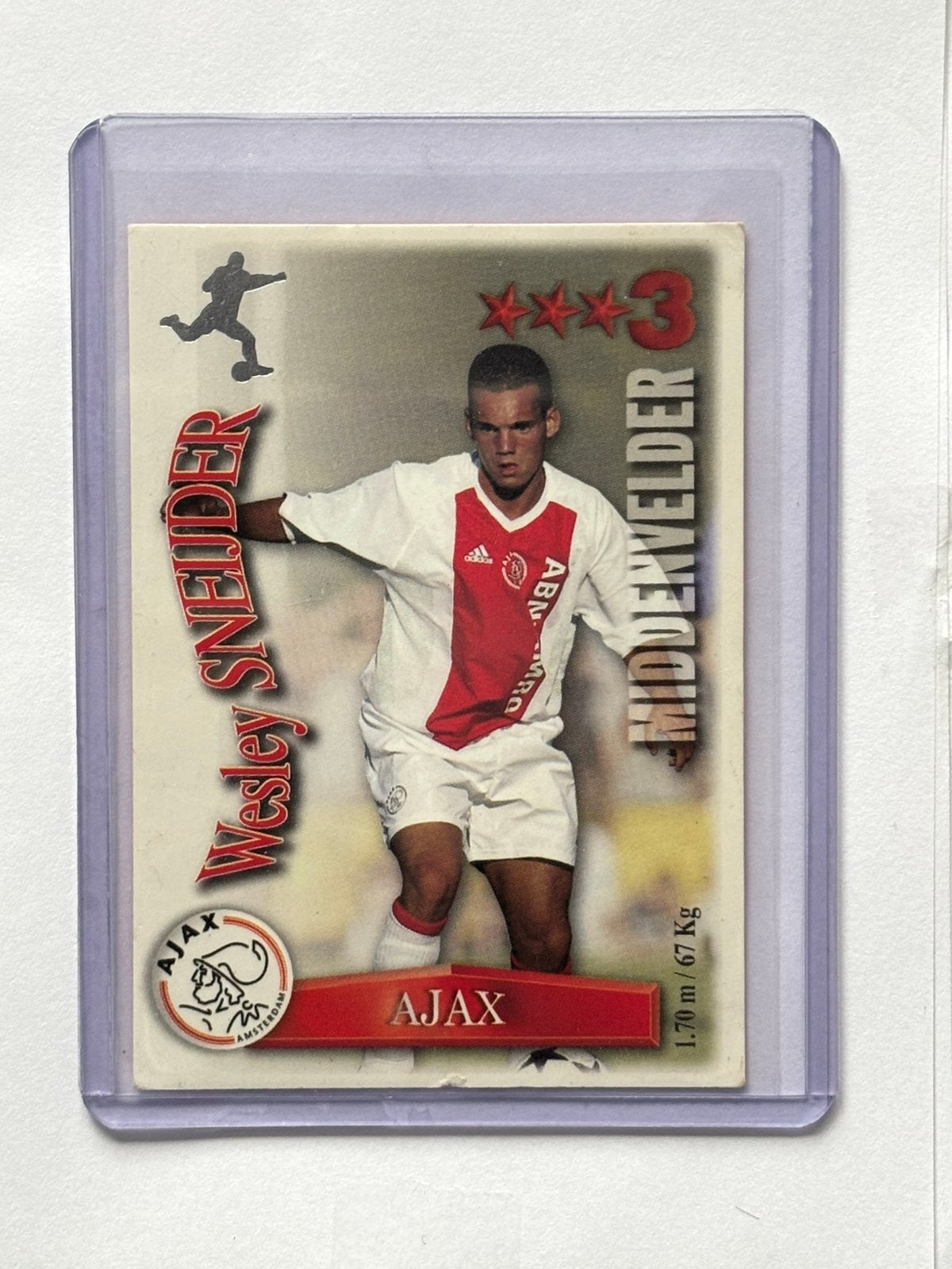 Wesley Sneijder rookie kaart uit 2003, Ophalen of Verzenden, Zo goed als nieuw, Ajax, Spelerskaart