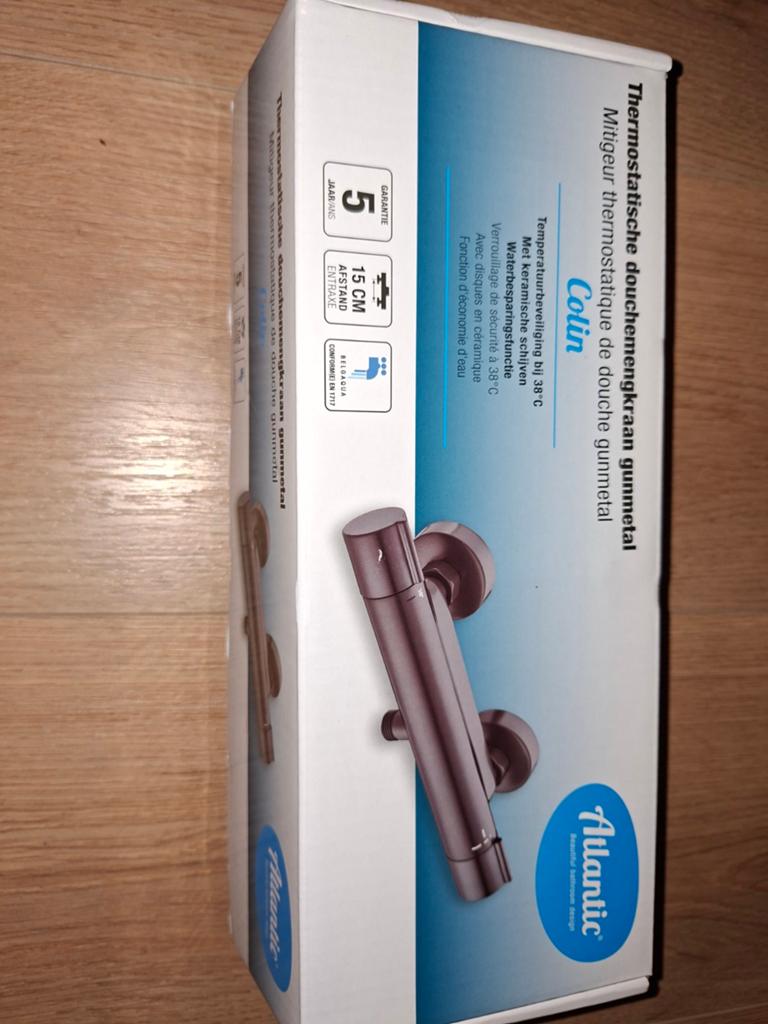 Nieuwe Thermostatische Douchekraan 15 cm Gunmetal, Ophalen of Verzenden, Nieuw, Douche