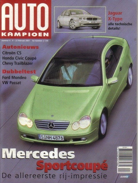 Autokampioen 4 2001 : Mercedes Benz SportCoupe - Jaguar X, Ophalen of Verzenden, Gelezen, Algemeen