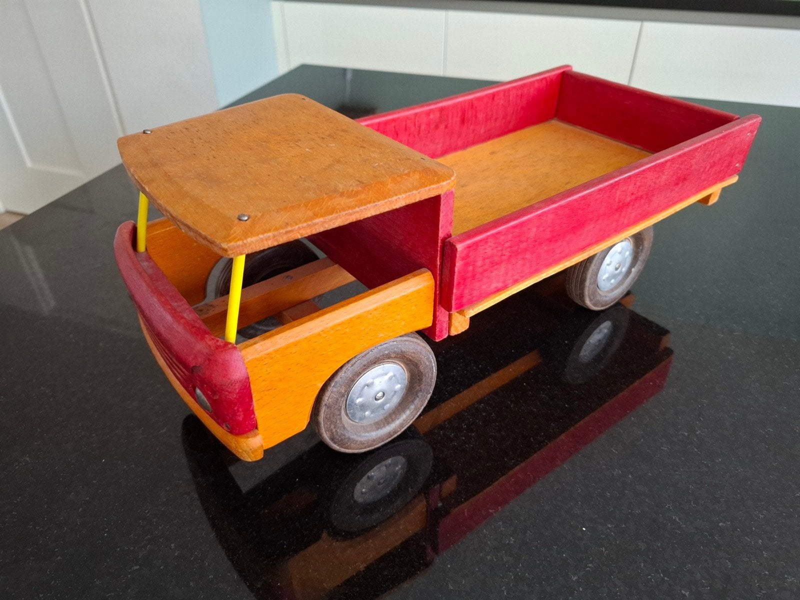 Vintage Dejou Houten Vrachtwagen, Ophalen of Verzenden
