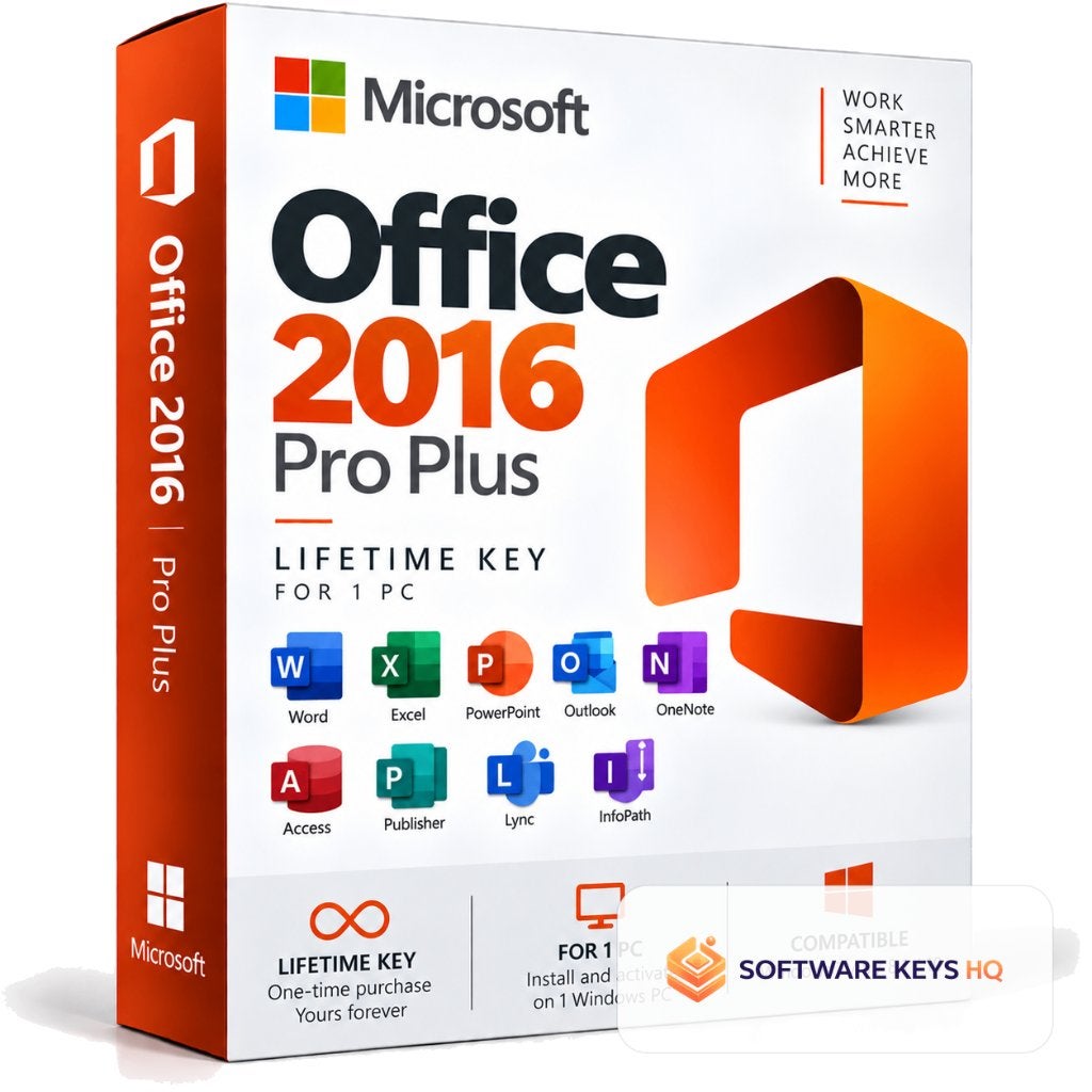 Office 2016 Professional Plus Licentie Key - Levenslang, Ophalen of Verzenden, Excel, Windows