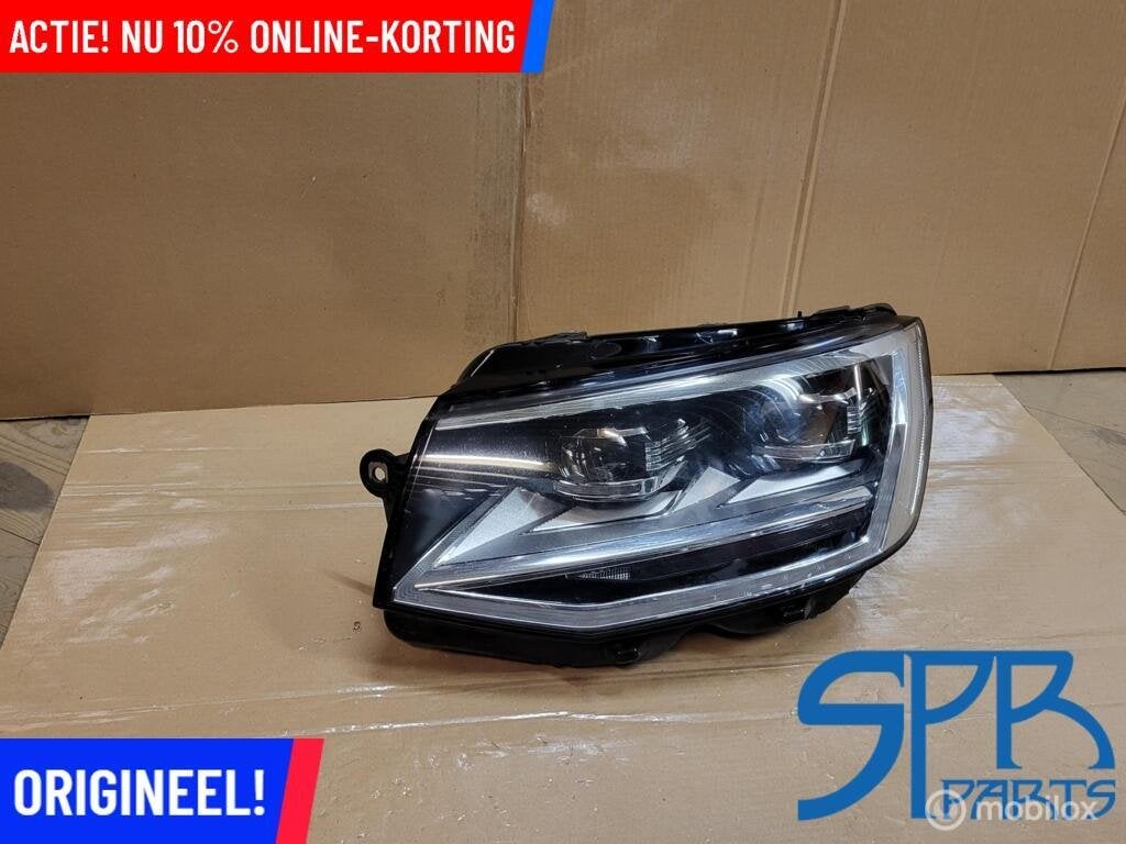 VW TRANSPORTER T6 VOL LED Koplamp LINKS 7E1941035A COMPLEET, Gebruikt, VOLKSWAGEN, Volkswagen, Ophalen of Verzenden