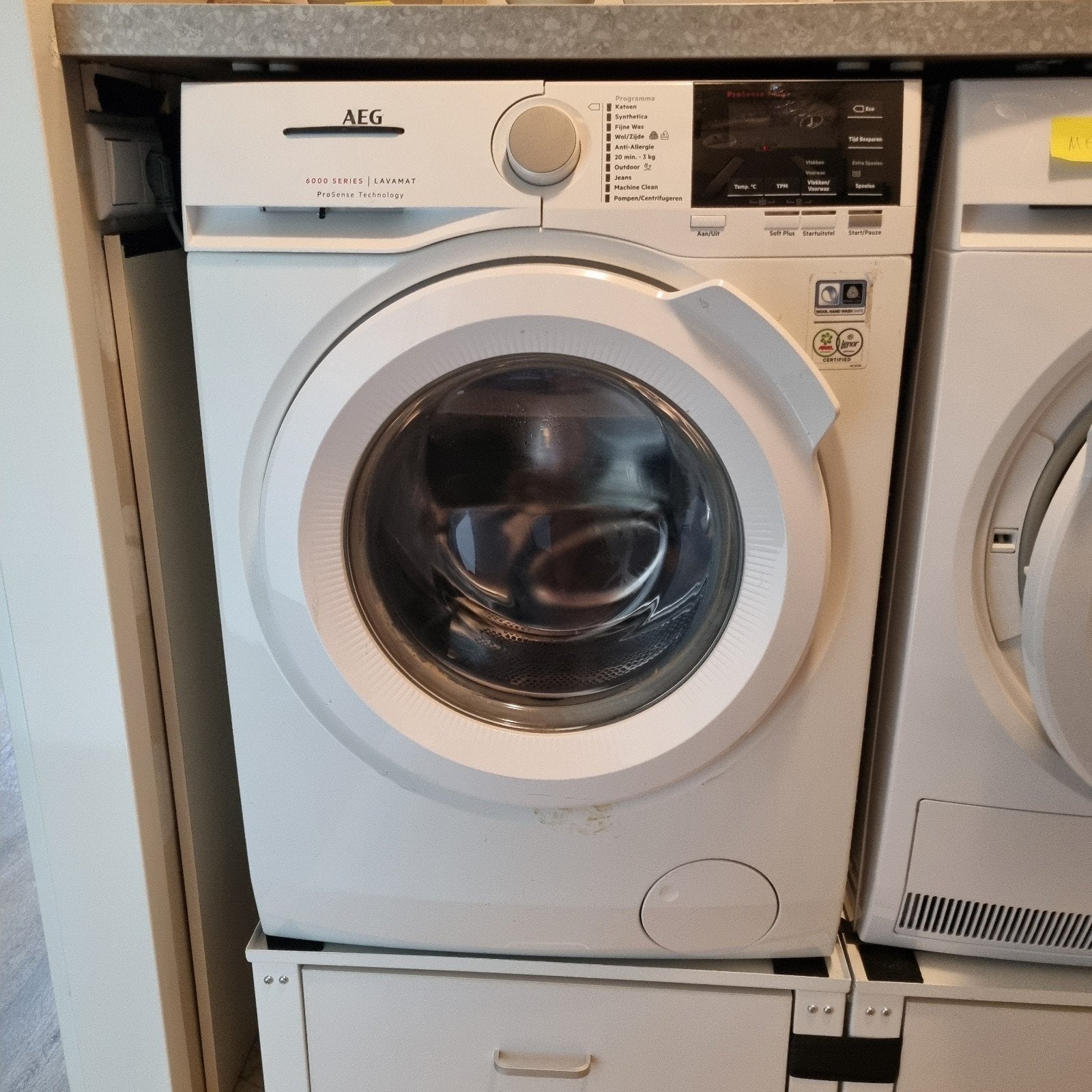 AEG 6000 Series Lavamat ProSense Wasmachine, Ophalen, Gebruikt, Voorlader, Kort programma