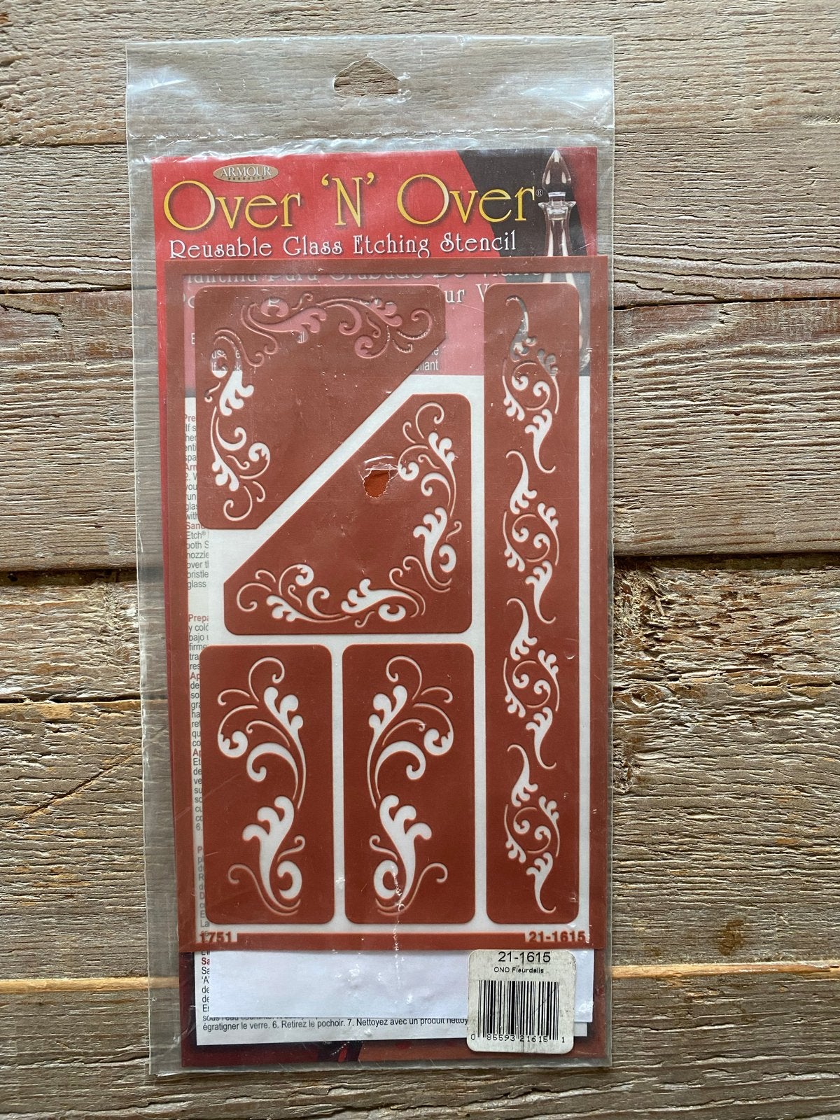 Herbruikbare glas ets sjablonen - Over 'N' Over Fleurdelis, Overige thema's, Nieuw, Ophalen of Verzenden, Kunststof