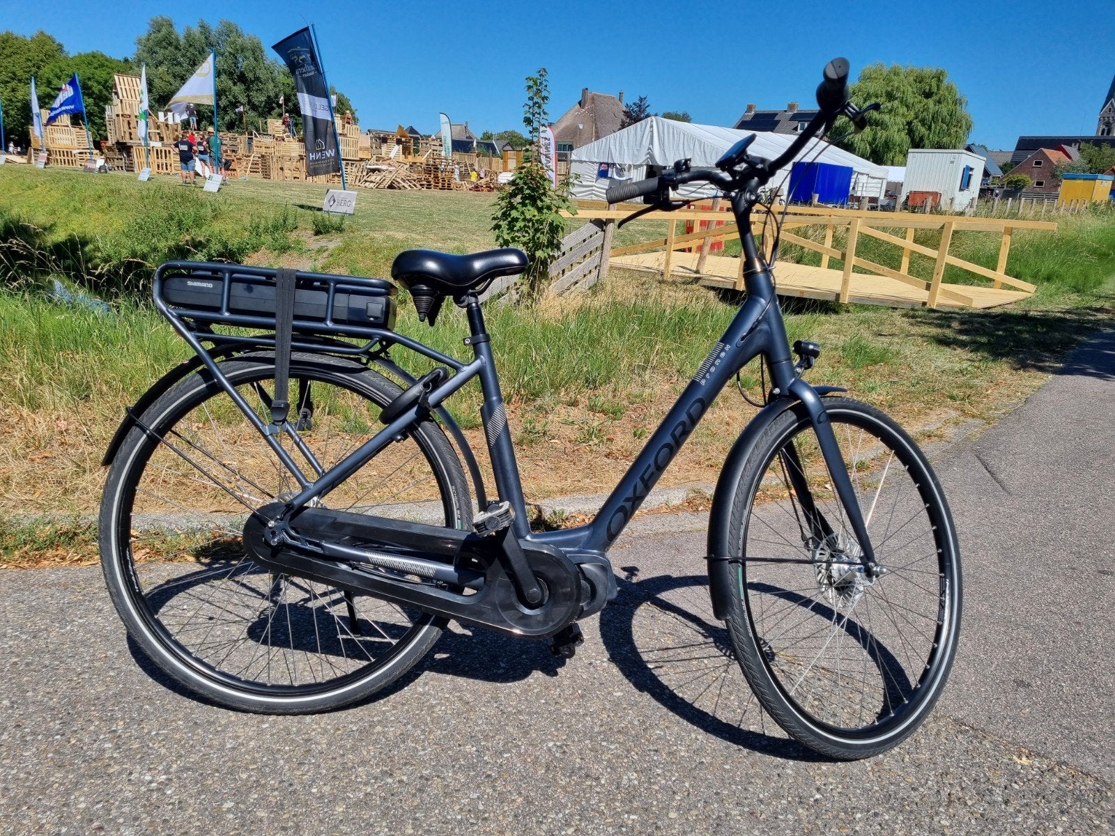 Oxford Pronex E-bike - Shimano 400Wh - Framemaat 50cm, Fietsen en Brommers, Zo goed als nieuw, 47 tot 51 cm, 30 tot 50 km per accu