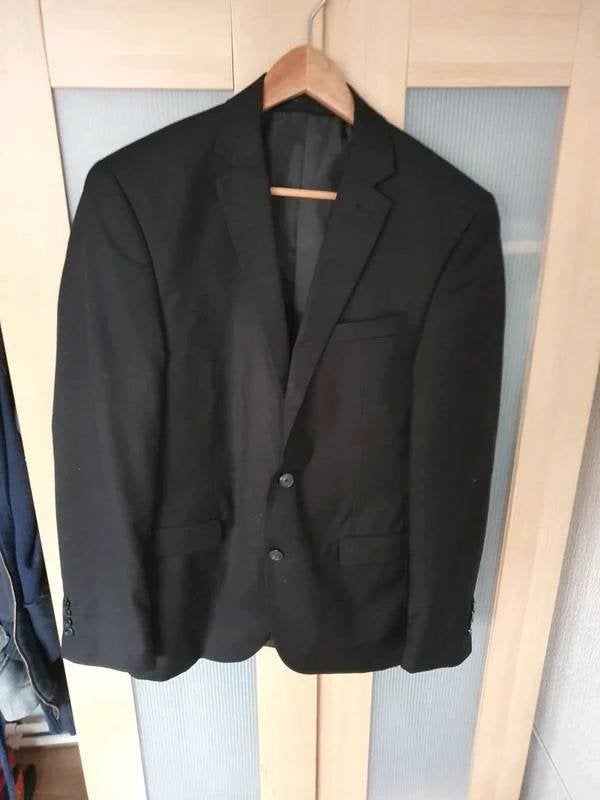 Zwart colbert Angelo Litrico slim fit maat 56, Angelo Litrico, Zwart, Maat 56/58 (XL), Ophalen of Verzenden