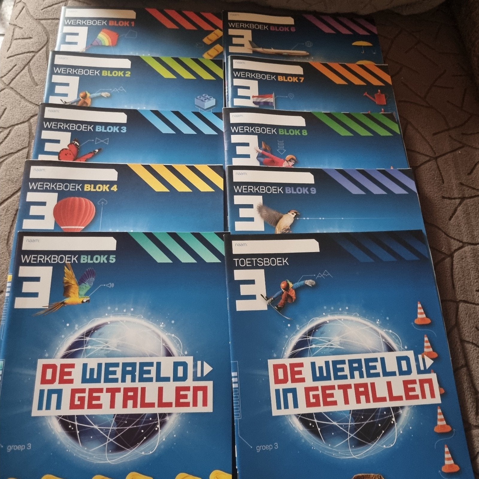 Groep 3 De Wereld in Getallen - Werkboeken Blok 1-9 + Toetsb, Ophalen of Verzenden, Nieuw, Non-fictie