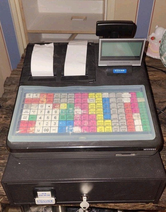 Sharp kassa! Eijsink digitale Kasregister, Euro, Ophalen