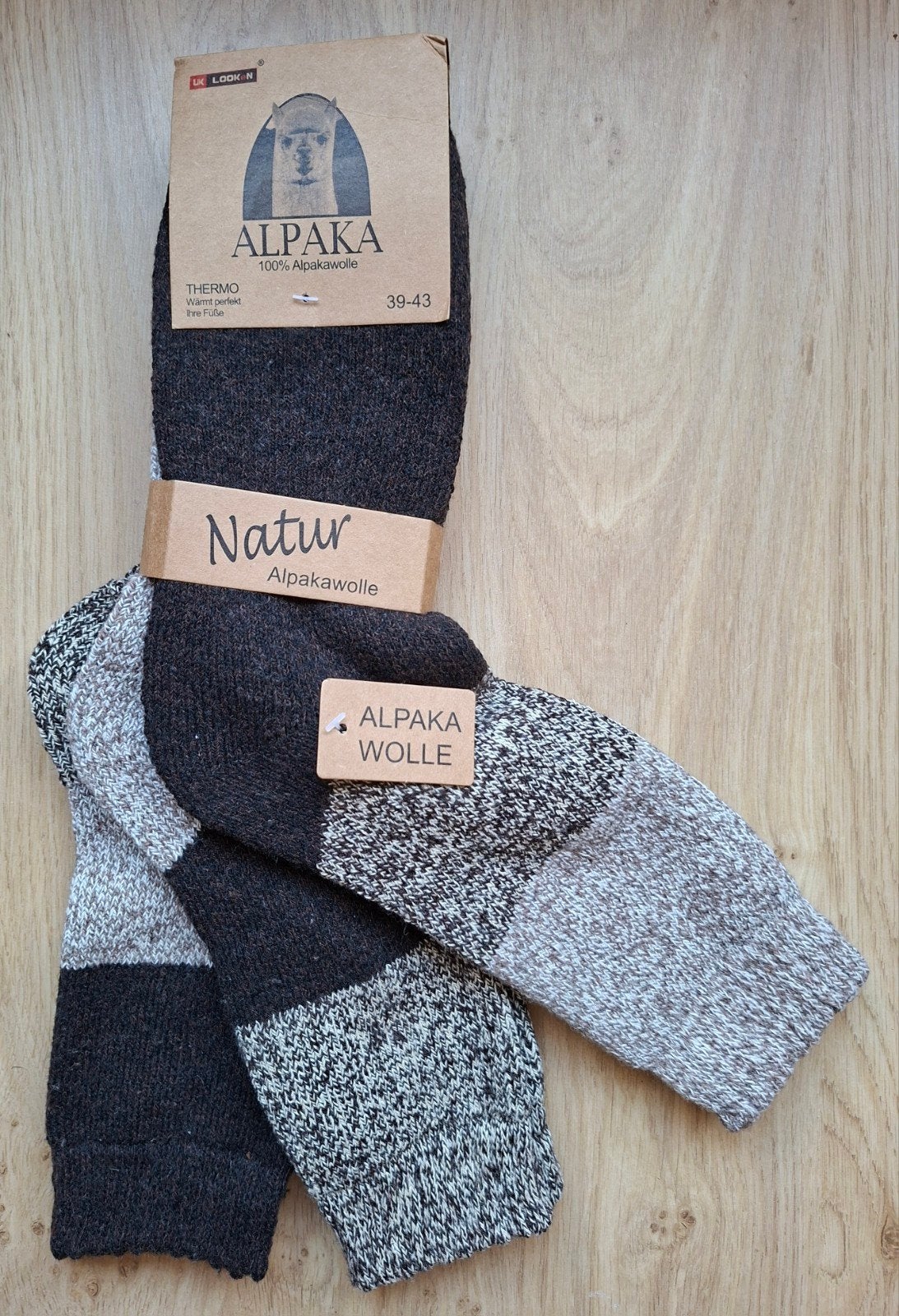3 Paar- Dikke Alpaka Wollen Sokken - Maat 39-43, Kleding | Dames, Sokken en Kniesokken, Overige kleuren, Alpaka, Nieuw