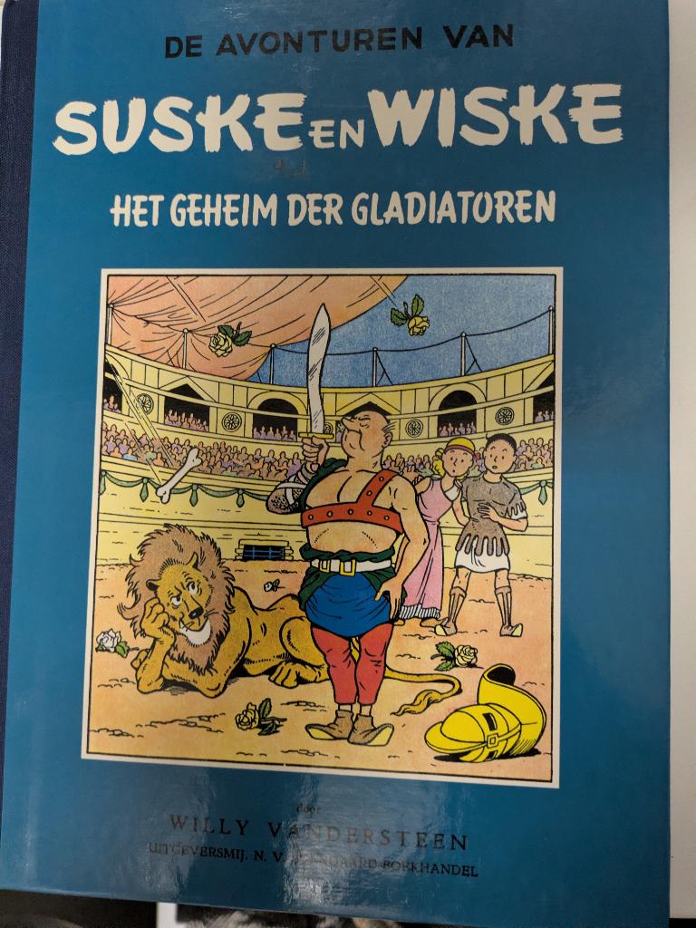 Suske en Wiske Blauwe reeks Het geheim der Gladiatoren, Boeken, Gelezen, Willy Vandersteen, Eén stripboek, Ophalen of Verzenden